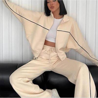 INS欧美运动服卫衣长裤套装女 hoodie pants tracksuit set women