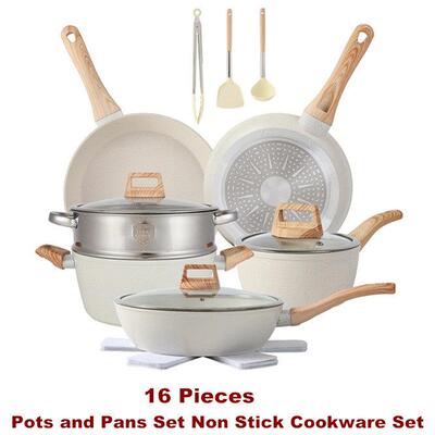 Pots and Pans Set Non Stick Cookware Cooking Kitchen Frying