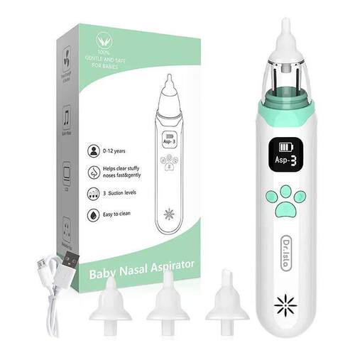 Dr.isla Baby Nose Cleaner Silicone Adjustable Suction Electr