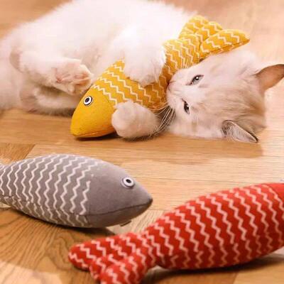 Cats Toys Catnip Toys Soft Linen Interactive Kitten Indoor E
