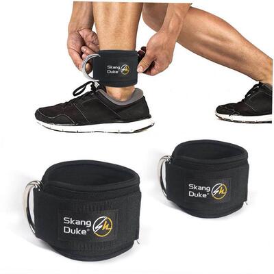 Gym Ankle Strap Padded Weight Leg Training脚环踝绑腿扣Brace