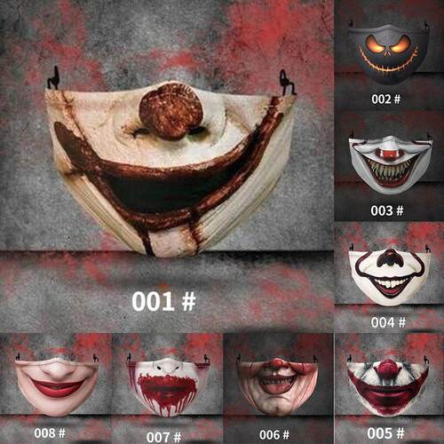 3D printed mask Halloween horror funny mask