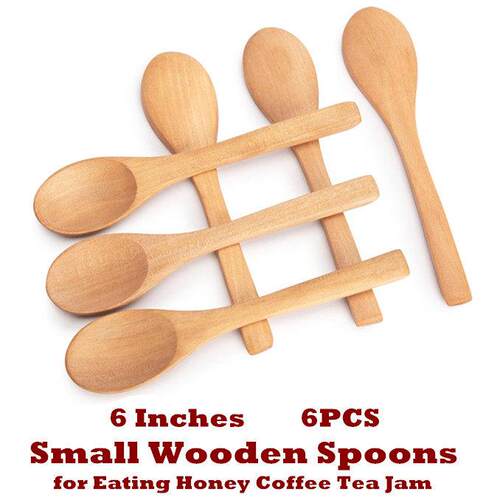 Small Wooden Spoons Teaspoon Serving Wooden Utensils