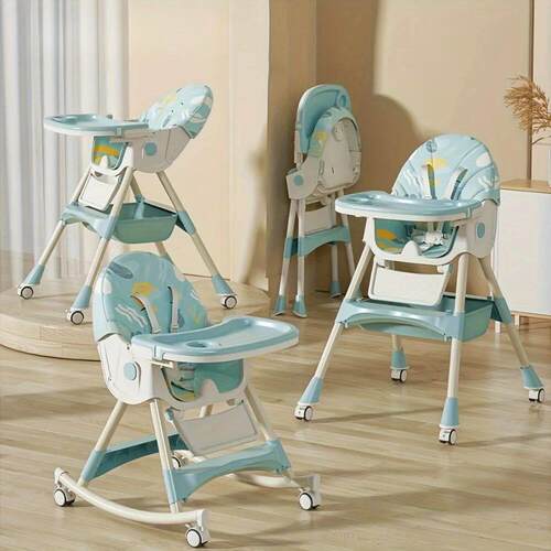 3-in-1 Convertible Baby High Chair Foldable Infant Chair Roc