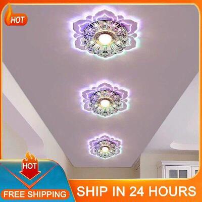 Modern LED Crystal Ceiling Lights Hallway Living Room