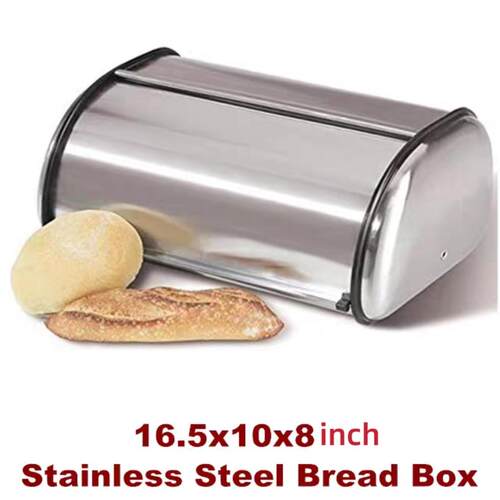 Bread Box bin storage holder Kitchen Countertop Storage 22L