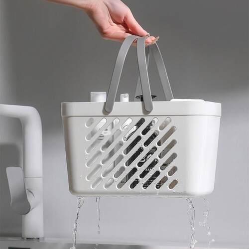 Portable Shower Caddy Basket Plastic Organizer Storage Tote