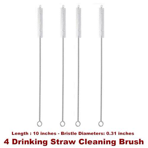 Drinking Straw Cleaning Brush Bristle Cleaner for Washing