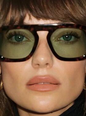 Retro Square Sunglasses Women Fashion Brand Design Gradient