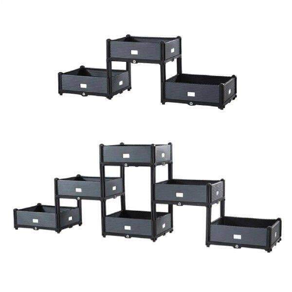 Tiered Planter Box Plant Container with Drainage Hole