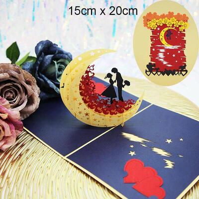 3D Pop UP Love Card for Wife and Girlfriend Gift for Valenti
