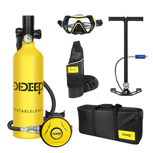 DIDEEP新款X4000Pro水下呼吸器水肺潜水装备1L容量便携潜水呼吸器