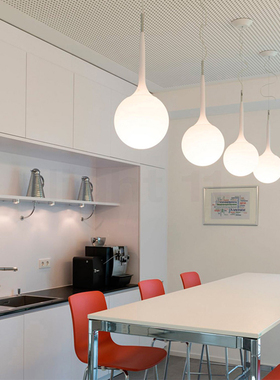 Artemide 意大利进口 创意极简书房客厅餐厅玻璃卧室吊灯 Castore