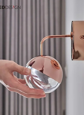 喜的SEEDDESIGN台湾现代简约卧室床头可调光调角度壁灯朵拉DORA