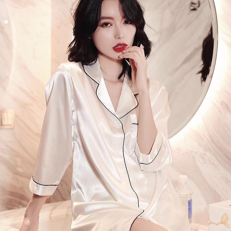 19欧姆桑蚕丝睡衣高级感丝绸睡裙