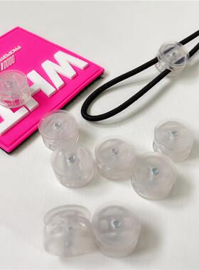 约3mm进口橡筋弹力绳5米+6个优质弹簧卡扣抽腰束裤腿脚收拢鞋带DI