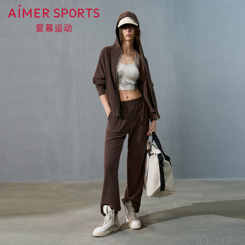 纯色休闲直筒长裤显瘦女