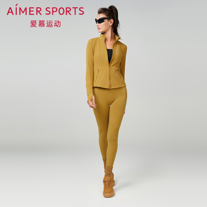 爱慕运动女士运动跑步紧身长裤