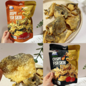 咸蛋鱼皮 越南本土咸蛋浓咸蛋即食香酥鱼皮巴沙鱼皮下饭 巨好吃