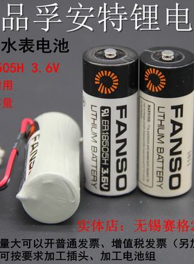 孚安特3.6v智能水表锂电池插卡水表电池家用 ER18505H 3.6v FANSO