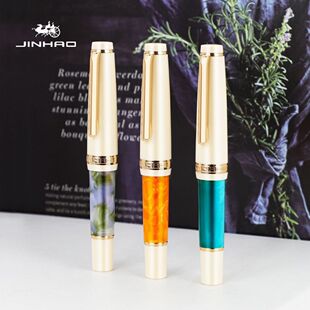 金豪82mini高档短钢笔 商务办公便携迷你口袋笔学生专用 送86钢笔