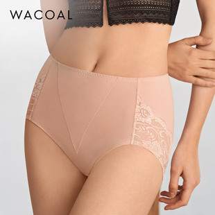 华歌尔Wacoal纯色棉莫代尔抗菌高腰微塑收腹三角女WP5013