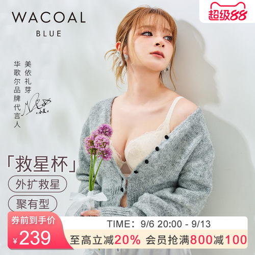 华歌尔性感蕾丝胸罩收副乳内衣