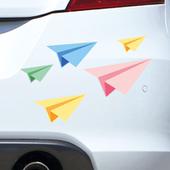 汽车刮痕遮挡贴纸创意个性 童年怀旧8090后车贴车身纸飞机划痕遮盖