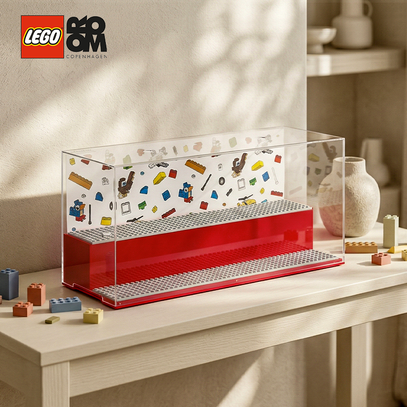 ROOM乐高展示盒柜 人仔积木玩具展示架LEGO儿童收纳盒亚克力礼物