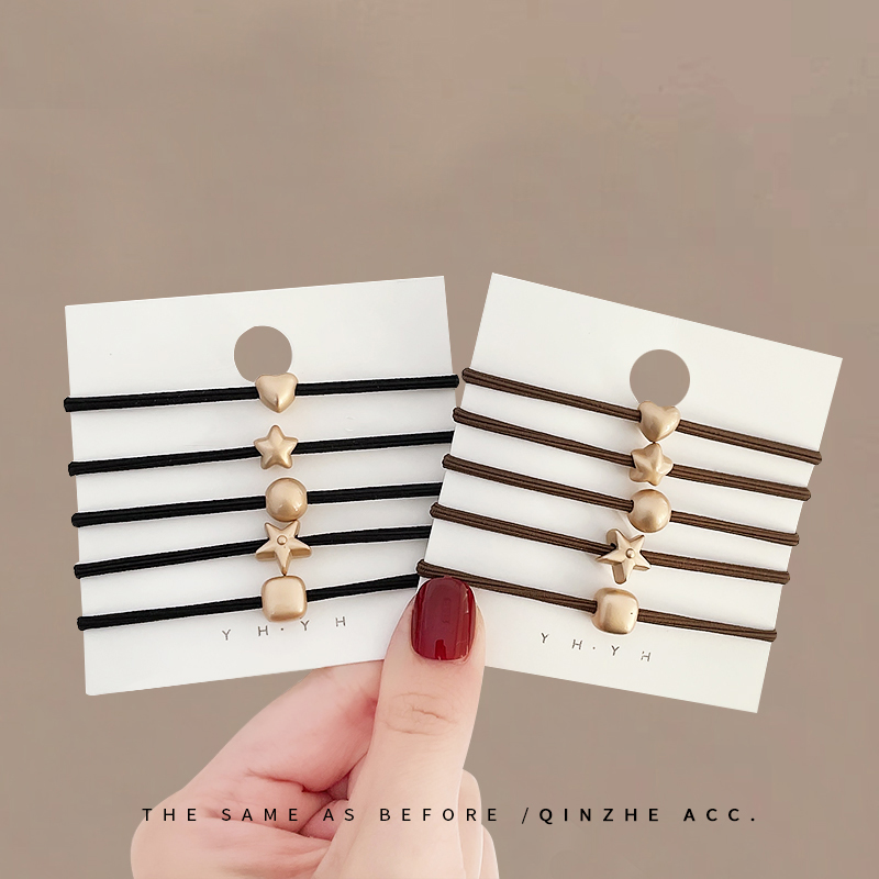 秦哲简约头绳女丸子头发圈