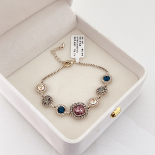 送女朋友礼物 特别不撞款 混色水晶合金手串珠链新款 甜酷风轻奢时尚