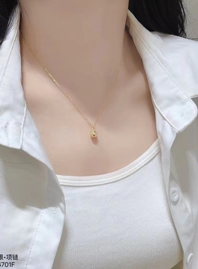 高级感S925银平安葫芦项链女小众毛衣链锁骨链复古轻奢颈链2025年