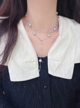高级感满天星珍珠项链女