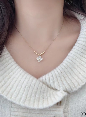 轻奢小众个性独特锆石项链女高级感气质锁骨链日常通勤颈链2026年