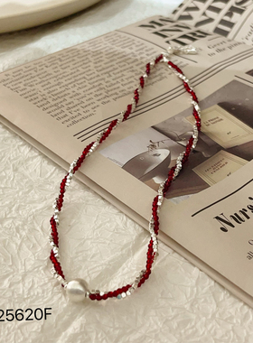 韩国小众双层叠戴项链女
