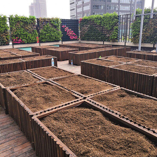 户外防腐木花箱加厚加固
