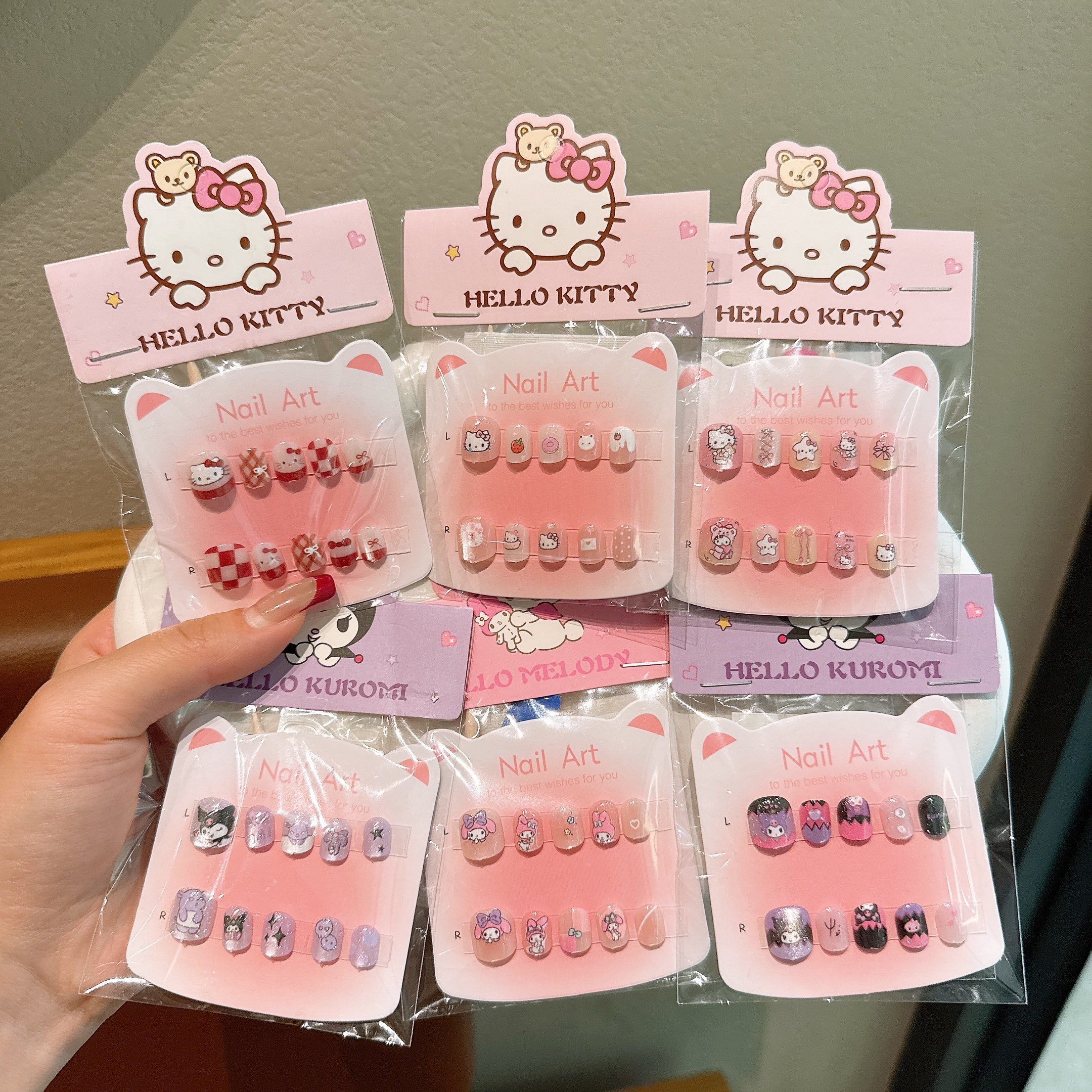 儿童可爱卡通猫眼美甲贴3-7岁女童穿戴甲贴片指甲贴无毒2026新款,彩妆/香水/美妆工具,穿戴甲/甲片,淘宝优惠券,粉丝福利购,淘宝优惠卷