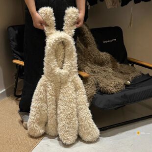 童装女童羊羔毛外套秋冬款儿童可爱连帽兔子耳朵保暖棉袄童装