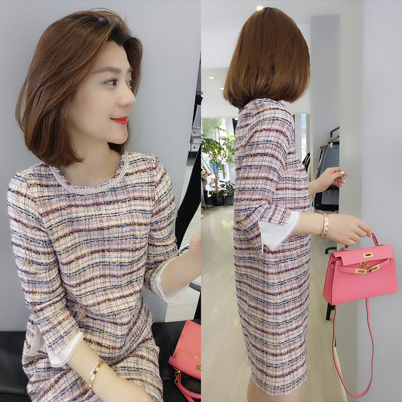 欧洲站秋装2020年新款欧货小个子高端洋气长袖裙子显瘦连衣裙气质