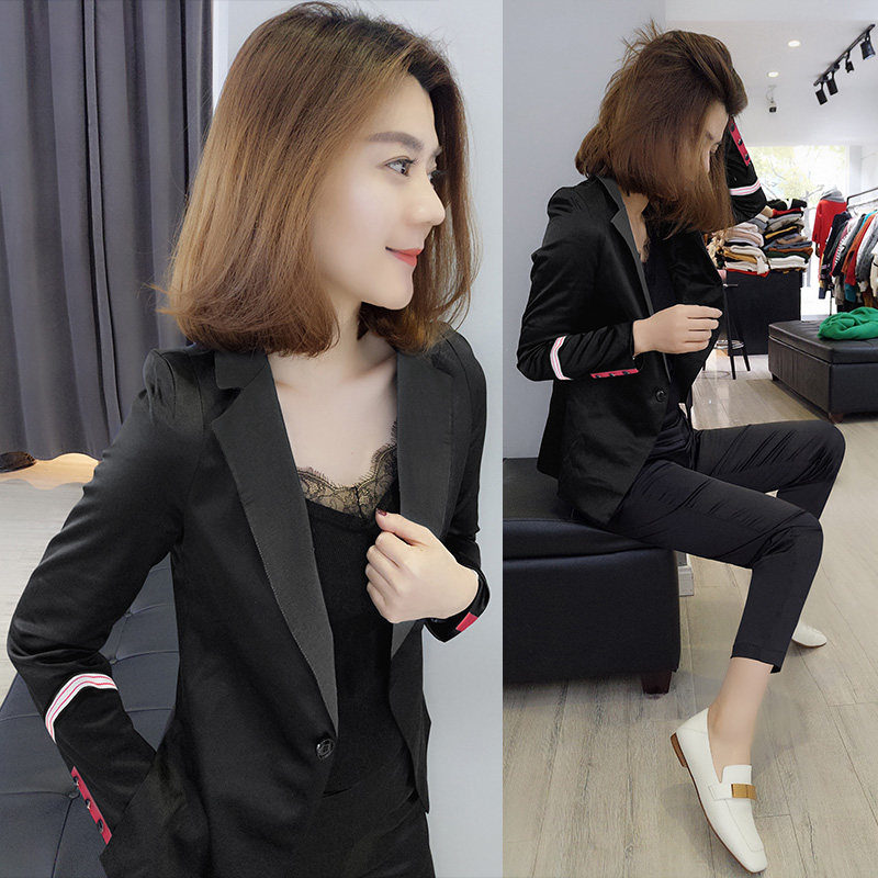 欧洲站秋装2020新款欧货女士休闲气质西服小西装外套设计感小众潮