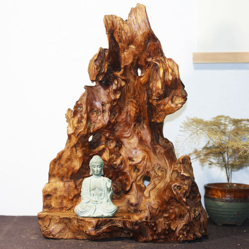 天然随型风化枯木民宿根雕摆件