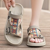 外穿运动潮牌开车两用软底不累脚防滑防臭越南沙滩拖鞋 凉鞋 男夏季