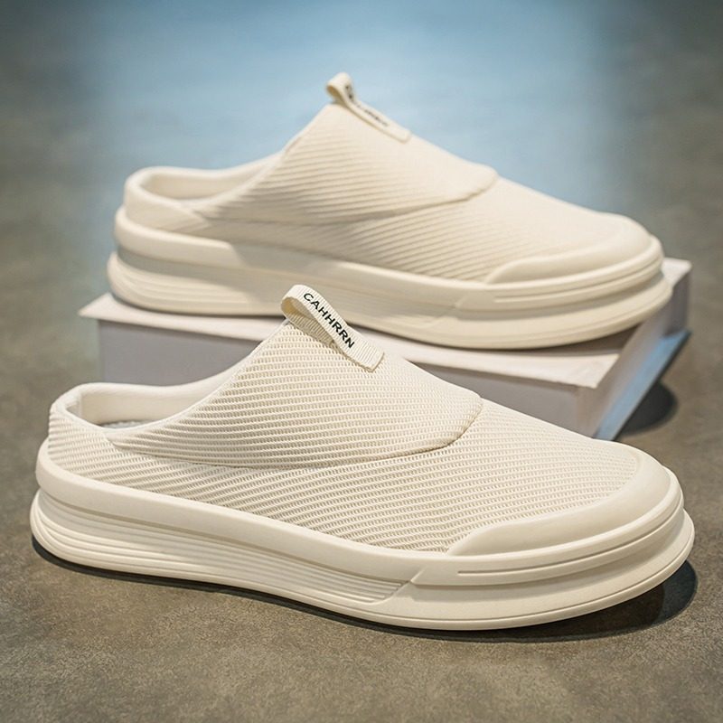 半拖鞋男款夏季外穿透气男士一脚蹬无后跟办公室包头拖鞋运动凉鞋,流行男鞋,包头拖,淘宝优惠券,粉丝福利购,淘宝优惠卷