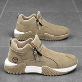 工装 防水防滑工地运动上班工作耐磨马丁靴户外增高劳保鞋 男鞋 冬季