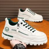 春季 防水防滑工作劳保厚底小白潮鞋 2025新款 运动休闲板鞋 男士 男鞋