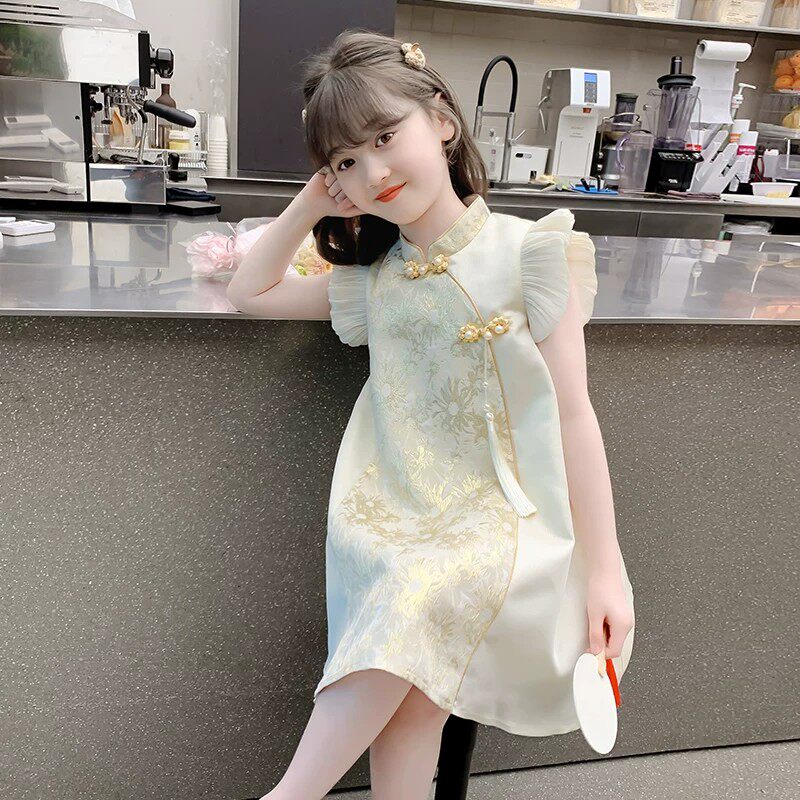 NEXT JANSO女童夏装汉服连衣裙2026新款小女孩裙子国风旗袍公主裙