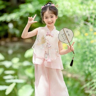 NEXT JANSO女童新中式汉服套装夏季2026新款儿童国风潮唐装两件套