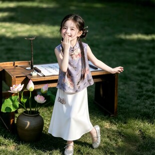 NEXT JANSO女童新中式旗袍连衣裙夏季2026新款儿童洋气汉服公主裙