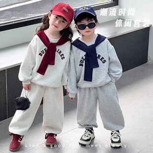 NEXT JANSO兄妹装卫衣2026春秋新款姐弟装洋气一大一小龙凤胎套装