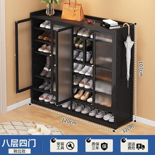 丝竹阁家用门口鞋架子2023新款落地鞋柜收纳置物宿舍结实耐用实木